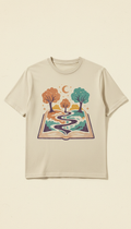 Graphic Tee with Book-Inspired Artwork