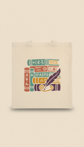 Cotton Tote with Literary Quip
